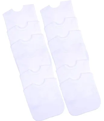 Productafbeelding van Omgoods - Set van 12 Katoenen Slabbetjes voor Baby's
