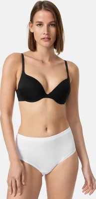 Produktbild von TEXEMP 3er Pack Damen Taillenslip Baumwolle Slip Unterhose Schlüpfer Maxislip | B131 - Weiß - 40/42 - 3 Stück