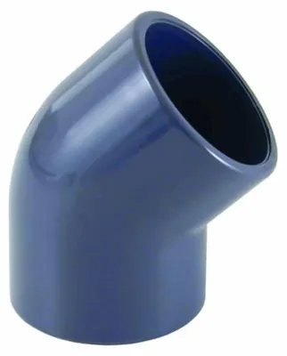 Zdjęcie produktu dla PVC - kolano U 45° 63 mm PN16