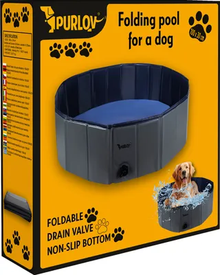 Image de Piscine pour chiens 100x30cm Piscine pour chiens PVC Pliable 20929