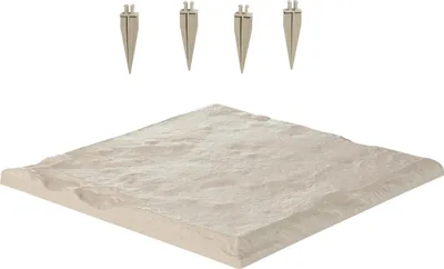 Obrázek produktu pro SucceBuy 16x zahradní dlažební desky kamenný vzhled 395x395mm béžová