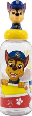 Produktbild von 3D-Kunststoffflasche mit PAW PATROL Figur, 560ml, 74858