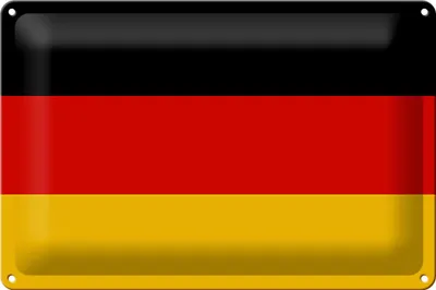 Produktbild von Blechschild Flagge Deutschland 30x20cm Flag of Germany
