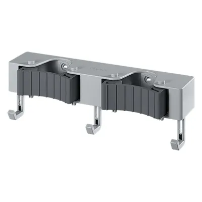 Produktbild von Metallregal für die Garage mit 3 Haken - Grau - Zur Wandmontage