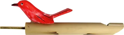 Produktbild von Vogel Pfeife Bambus mit Aufsatz pink Flöte einfaches Musikinstrument
