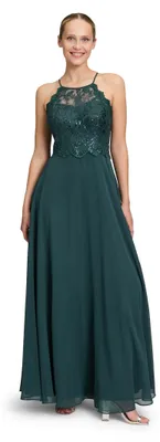 Immagine prodotto di Abito da sera senza schiena per donna, marca Vera Mont, taglia 36, colore grigio ardesia