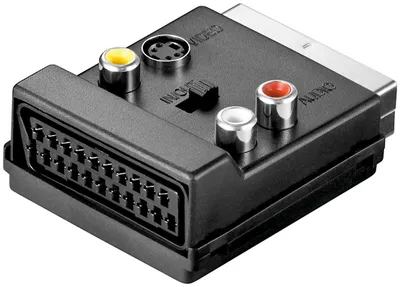 Obrázek produktu pro Goobay AVK 198, SCART (21-pin), 3 x RCA + S-Video, samec, samice, černý