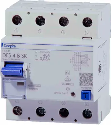 Produktbild von Doepke FI-Schalter DFS4 125-4/0,03-B SK 09174998