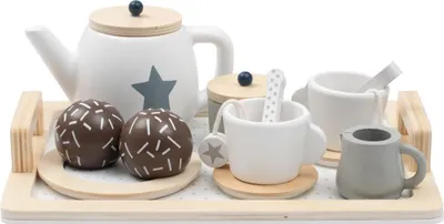 Produktbild von Montessori Baby Mix Teeset aus Holz fü r Kinder