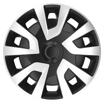 Produktbild von AUTO-STYLE Satz Radzierblenden Revo-VAN 15-Zoll Silber/Schwarz (Sphäre)