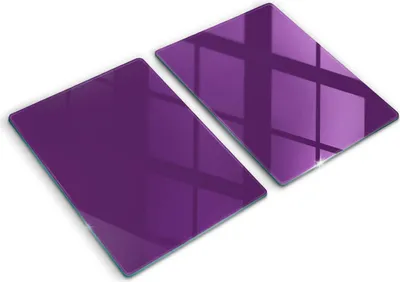 Produktbild von Abdeckung Glas - Küchenabdeckung - 2x40x52 cm - Abdeckplatte -Violette Farbe
