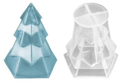 Silikonform Tannenbaum, 7,5 x 5,3 x 5,6 cm, 1 Stück