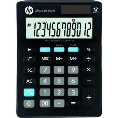Zdjęcie produktu dla kalkulator hp HP-OC100II Kalkulator biurkowy hp "OfficeCalc 100 II", kolor: czarny