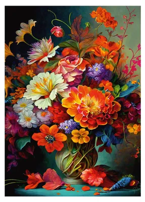 Produktbild von DINO Puzzle Blumen in 1000 Dpks