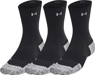 Produktbild von Under Armour Armourdry Run Cushion Socken 3 Paare Schwarz EU 31 1/2-36 1/2 Herren,Damen Schwarz EU 31 1/2-36 1/2