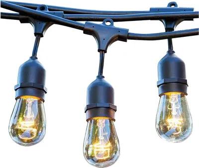 Image de Guirlande lumineuse solaire 10 ampoules à filament vintage LED blanc chaud MAFY SOLAR 6.50m