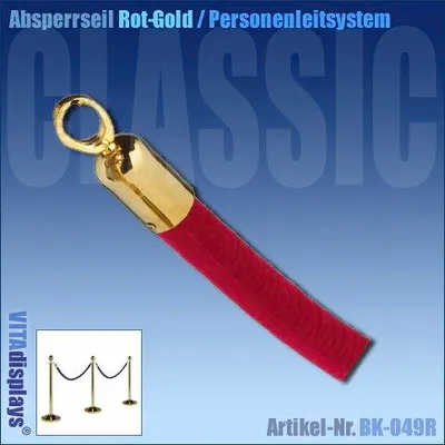 Produktbild von Absperrkordel rot Personenleitsystem Classic Gold