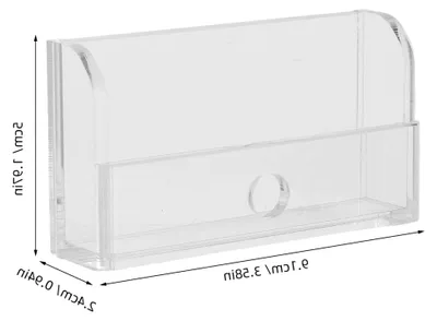 Produktbild von Wandhalterung für Garagentor-Fernbedienungen aus transparentem Acryl 9,1 x 5 cm