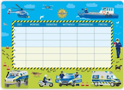Produktbild von 2 x Stundenplan Polizei - A4