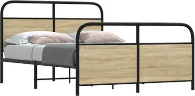 Immagine prodotto di vidaXL Struttura letto senza materasso 120x190 cm Materiale legno rovere Sonoma