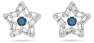 Produktbild von Swarovski Damen Ohrringe Ohrstecker Stella Verschiedene Schliffe, Blau, Rhodiniert 5639188