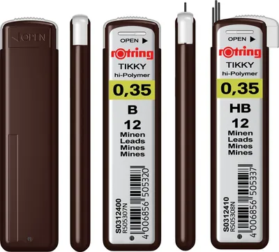 Obrázek produktu pro Rotring Polymer Leads, HB, 0,35 mm