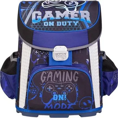 Školská taška, na zips, pre 1.-2. ročník, LIZZYSULI "Esports", Gamer on duty
