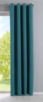 Produktbild von Vorhang Blickdicht »NewYork« Petrol HxB 245x140 cm 1er-Pack Thermo-Gardine Verdunkelungsvorhang Blackout Ösen schalldämmend UV-Schutz Raffhalter, 201920600