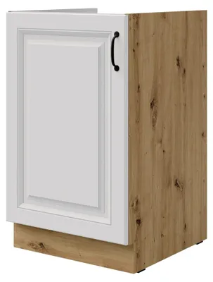 Produktbild von Spülenschrank 50 cm Stilo Weiß und Eiche Artisan Küchenzeile