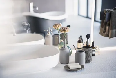 Produktbild von Spirella Bad Serie "Mero" WC Bürste Toilettenbürste Klobürste WC Garnitur Weiß