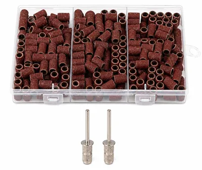 Immagine prodotto di Set di mole abrasive, 240 pezzi, grane 80/120/180, compatibili con utensili rotanti