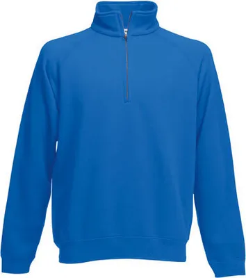 Produktbild von Fruit of the Loom - Classic Zip Neck Sweat - Royal Blue - L