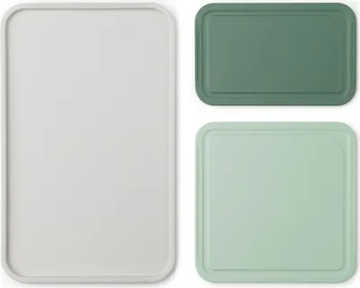Immagine prodotto di Set di 3 taglieri, grigio chiaro, verde