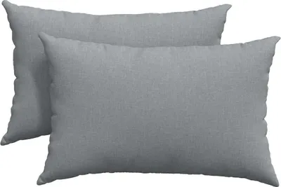Image de vidaXL Coussin de canapé 2 pcs gris clair 60 x 40 cm Tissu