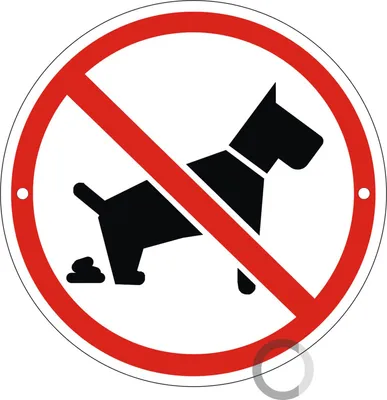 Produktbild von Schild Keine Hundehaufen | Aluschild wetterfester Mehrfarbdruck Ø 100 mm | 2-Fach gelocht