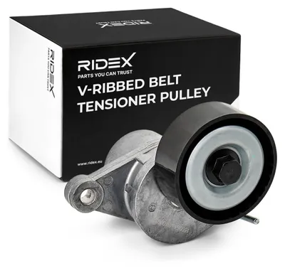 Produktbild von RIDEX 310T0084 Spannrolle Keilrippenriemen passend für PEUGEOT 2008 Kombi (CU) 208 I Schrägheck (CA, CC) 308 SW II für CITROËN BERLINGO (B9)