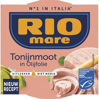 Produktbild von Rio Mare Thunfischfilet in Olivenöl, 120 g – Hochwertiger Thunfisch