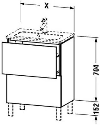 Produktbild von Duravit LC667305555 LC WTU bs Cp 620x391x704 Az 2 Ei