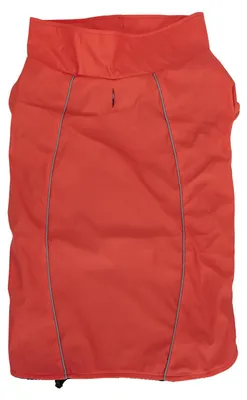 Wasserdichte Hundejacke ohne Kapuze, S/M, Rot, 35 cm