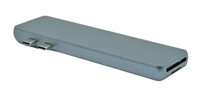 Produktbild von ProXtend USBC-MULTI8-001, USB 3.2 Gen 1 (3.1 Gen 1) Type-C, 87 W, 1000 Mbit/s, Grau, China, MacBook Air, MacBook Pro