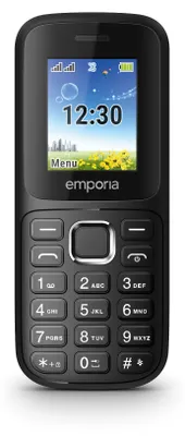 Produktbild von Emporia emporia313, Balken, Dual-SIM, 4,5 cm (1.77"), 0,08 MP, 800 mAh, Schwarz
