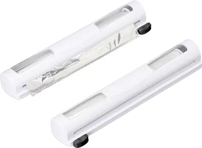 Folienhalter-Set 2er, magnetisch, 5x37x8 cm, weiß