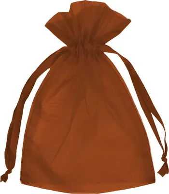 Immagine prodotto di Sacchetti di organza - marrone - 25 pezzi