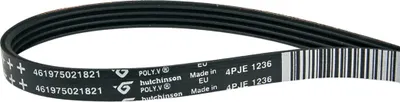 Produktbild von Poly-V-Riemen Keilrippenriemen Keilriemen Waschmaschine 1236PJ4E Bauknecht Whirlpool 481235818206 auch Ariston Balay Constructa Bosch Cylinda Hotpoint Laden Lloyds Smeg Privileg