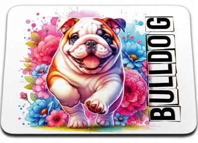 Obrázok produktu pre Podložka pod myš 36 x 29 cm - Motív: pes, šteňa, plemeno buldog