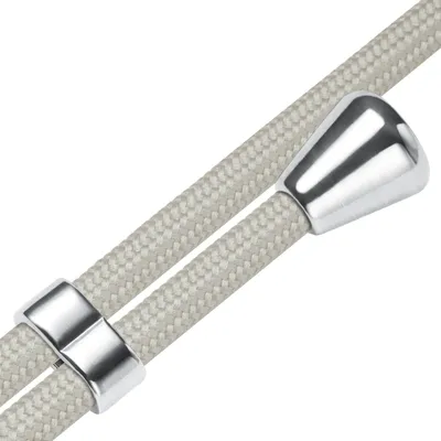 Produktbild von Handykette Backcover-Schutzhülle mit Band (Metall silberfarben) für Sony Xperia 1 V (6.5'') - broken white