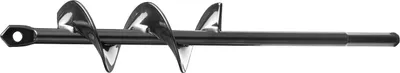 Produktbild von SucceBuy Erdbohrer für Bohrmaschine, Ø 4 x 22 cm, Pfahlbohrer für 3/8-Zoll-Sechskant-Bohrer, Gartenbohrer und Lochbohraufsätze zum Graben von Löchern für Gartenpfosten und Zäune