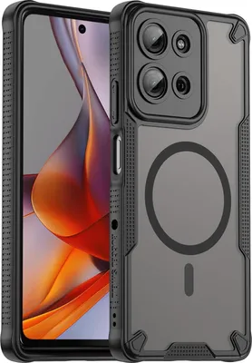 Obrázek produktu pro Defender Case pro Motorola Moto G75 5G Protective Case Matt Black Magsafe Backcover Pouzdro na mobilní telefon