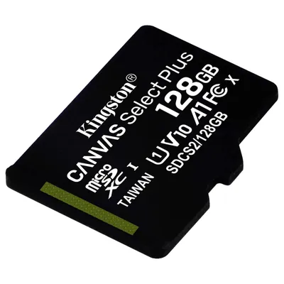 Zdjęcie produktu dla Kingston micSDXC Canvas Select Plus Single bez adaptera, 128 GB