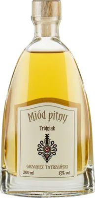 Obrázok produktu pre Tatrzanski Grzaniec Trojniak med (tretí) 0,2L | Medovina med víno medovina víno med medovina | 200 ml | 13% alkoholu | nalevkatatrzanska.pl
